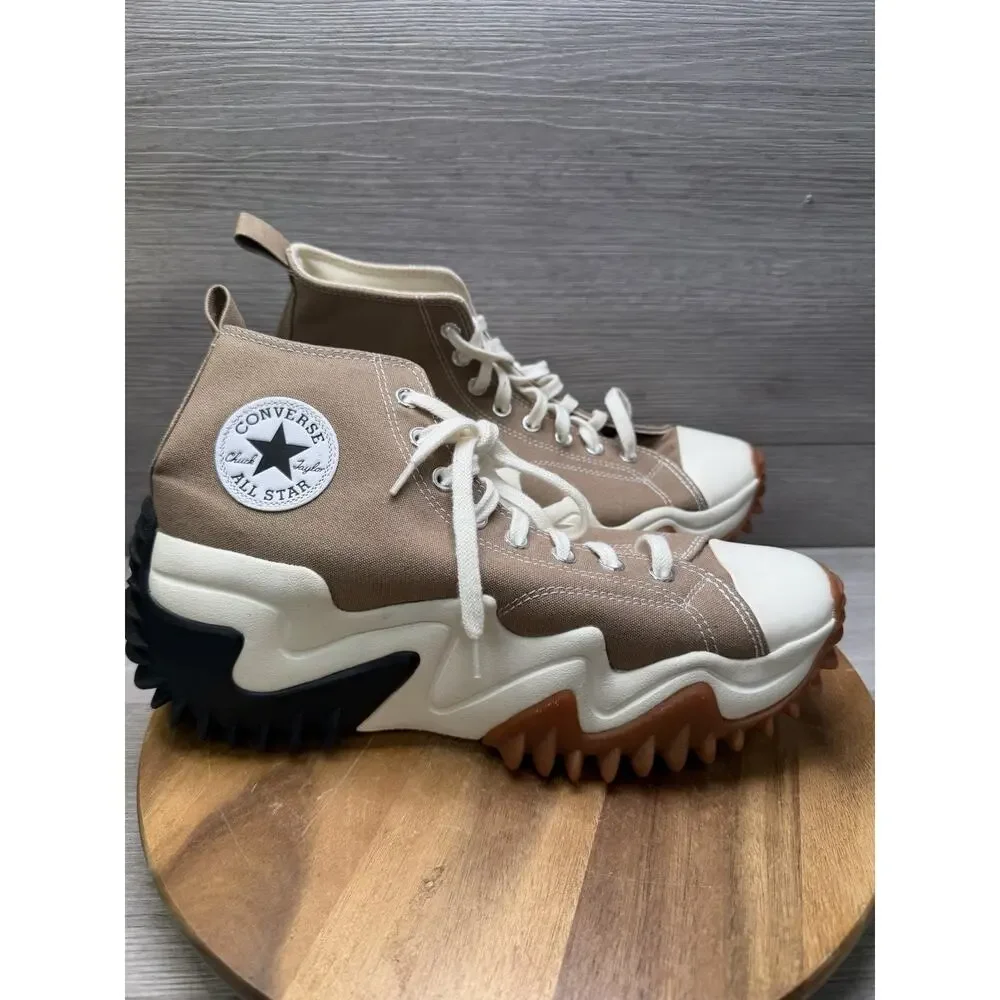 Converse Run Star Hike Motion High Top Platform Sneakers Tan. Men’s 9.5 - Picture 1 of 7